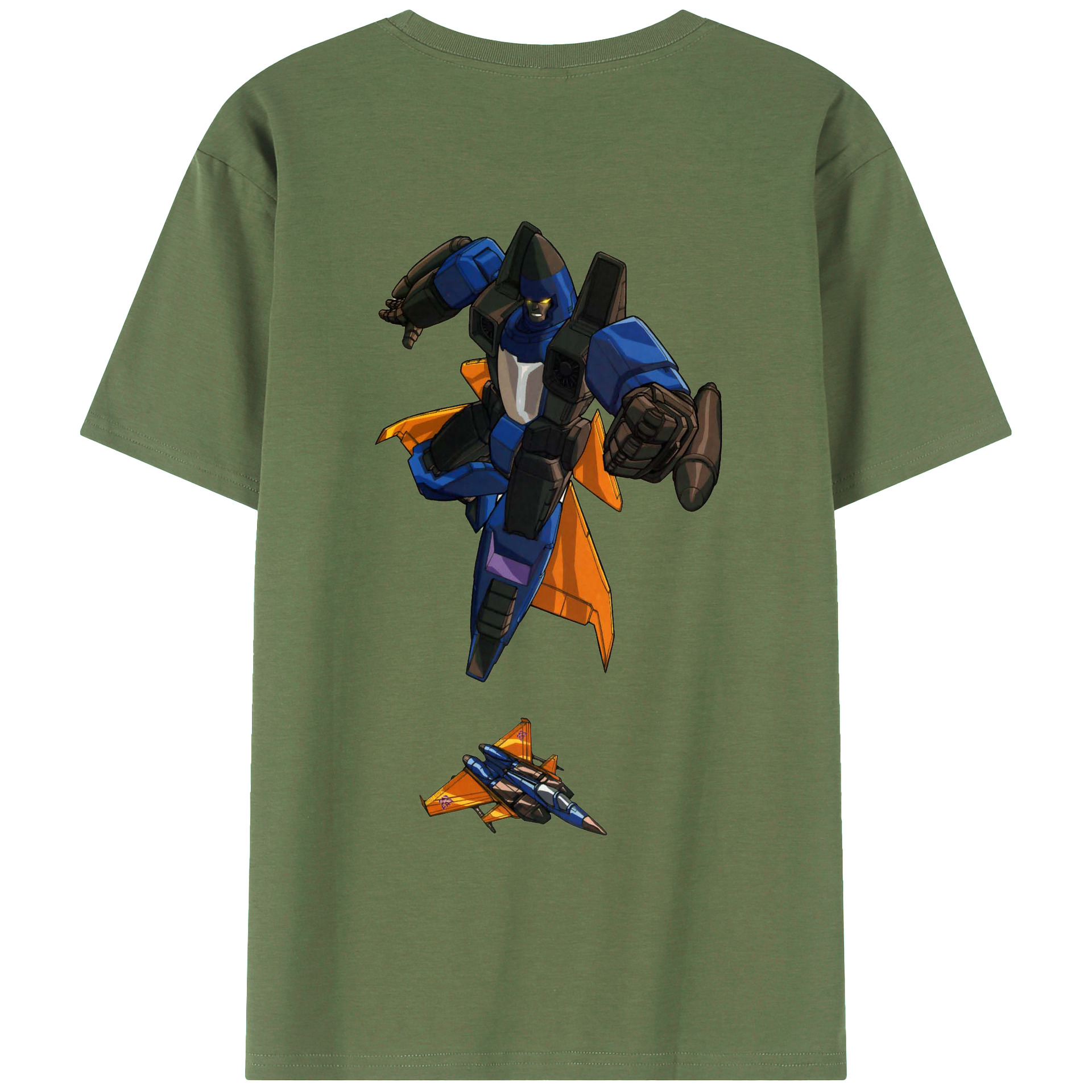 （画像用）  綿100％ メンズ半袖Tシャツ（バックプリント） 通気性